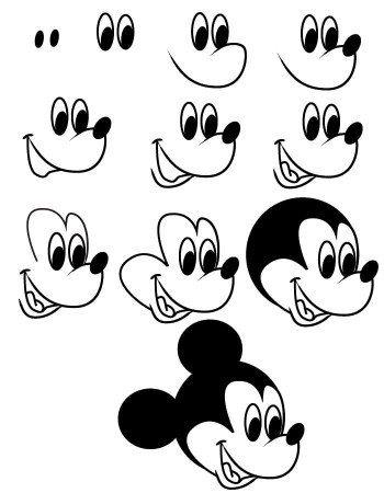 mickey tekenen